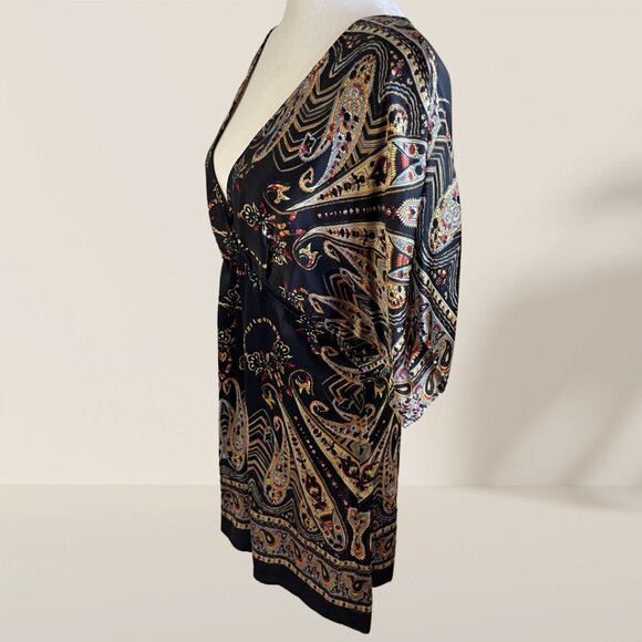 🌟 Boho Paisley Print Tunic Dress - Size M/L - Picture 4 of 8